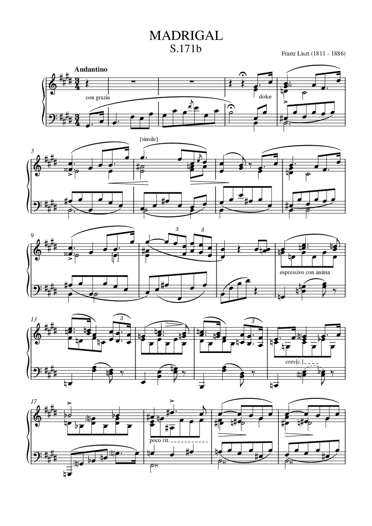 Madrigal - Page 1