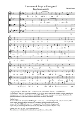 La Canzon di Rospi et Rossignuol