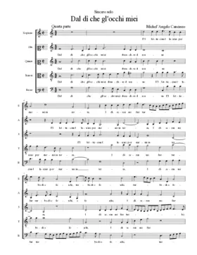 Dal dì che gl'occhi miei