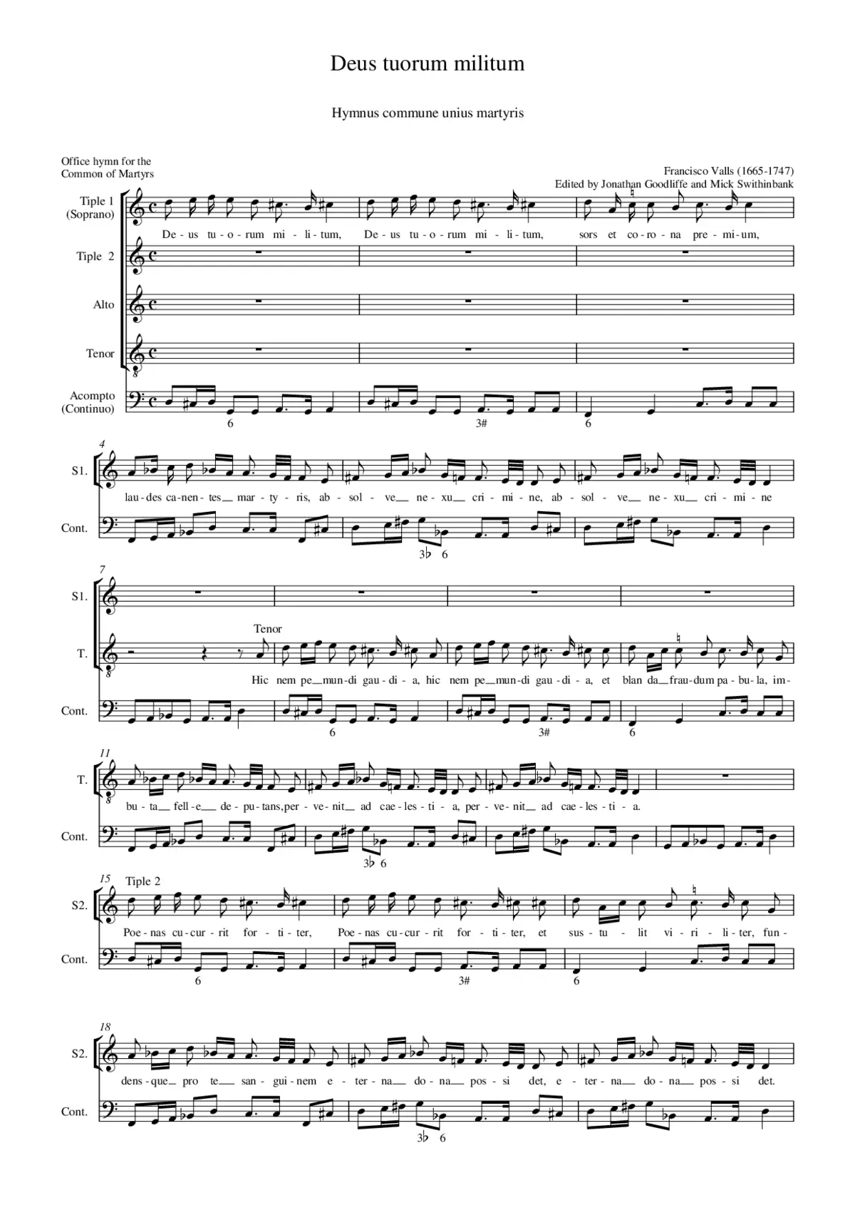Deus tuorum militum - Page 1