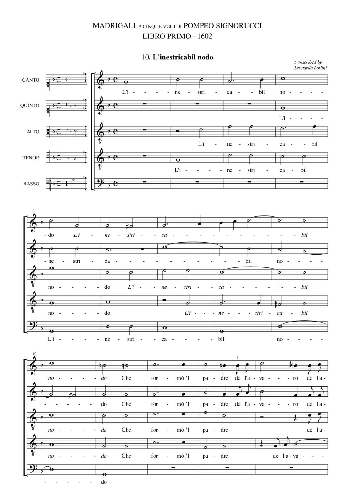 L'inestricabil nodo - Page 1
