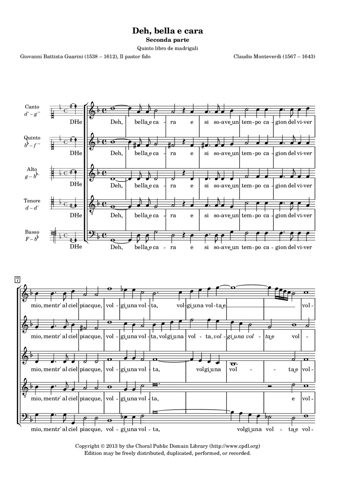 Deh bella e cara - Page 1