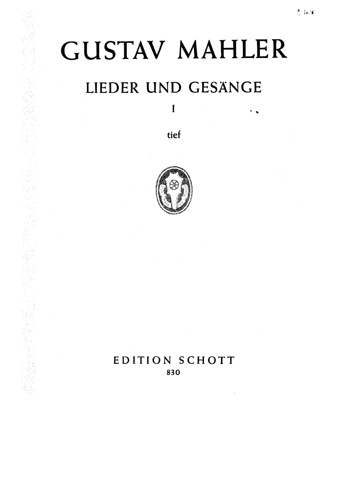 Lieder und Gesänge aus der Jugendzeit - Page 1