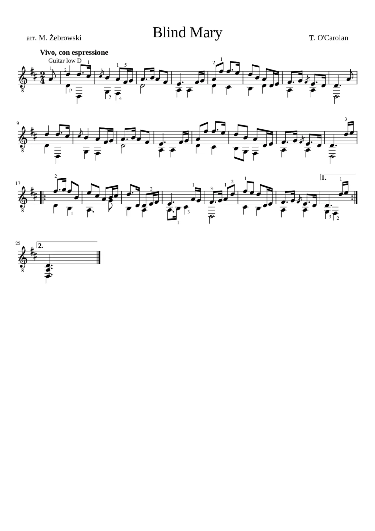 Blind Mary - Page 1