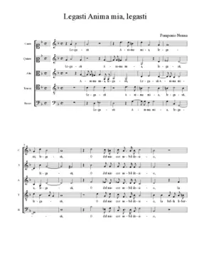 Legasti Anima mia, legasti