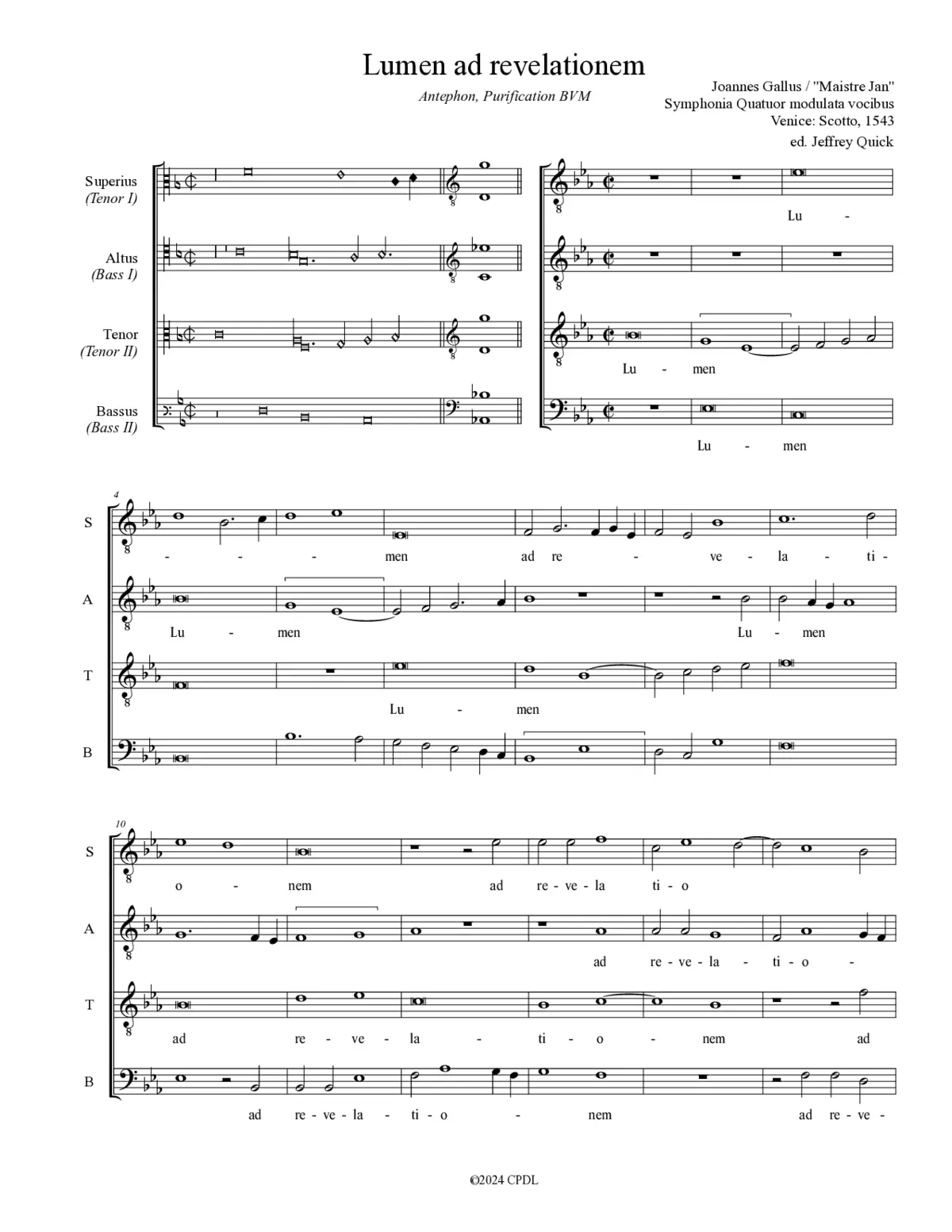 Lumen ad revelationem - Page 1