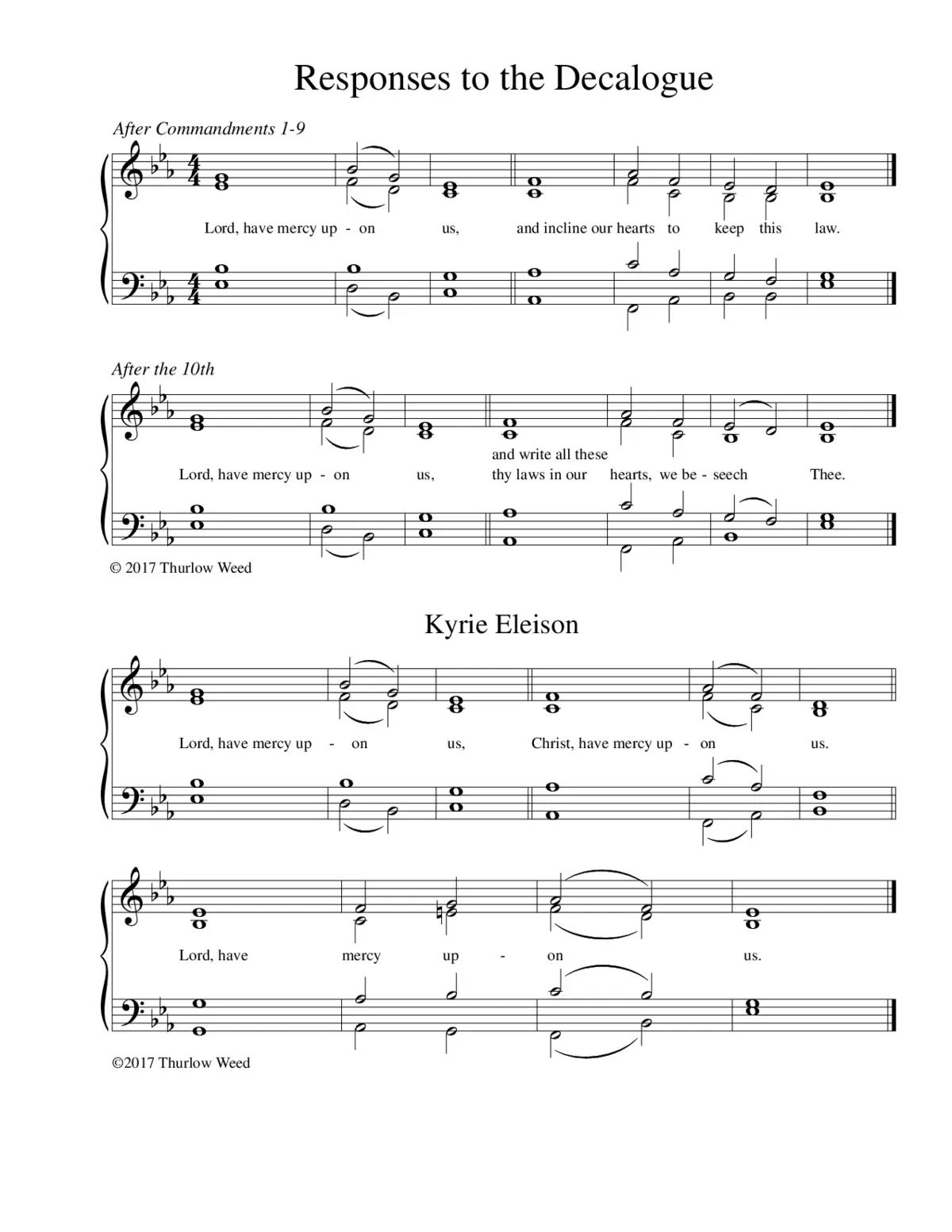 Communion Service in Eb - Page 1