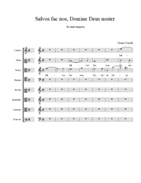 Salvos fac nos, Domine Deus noster