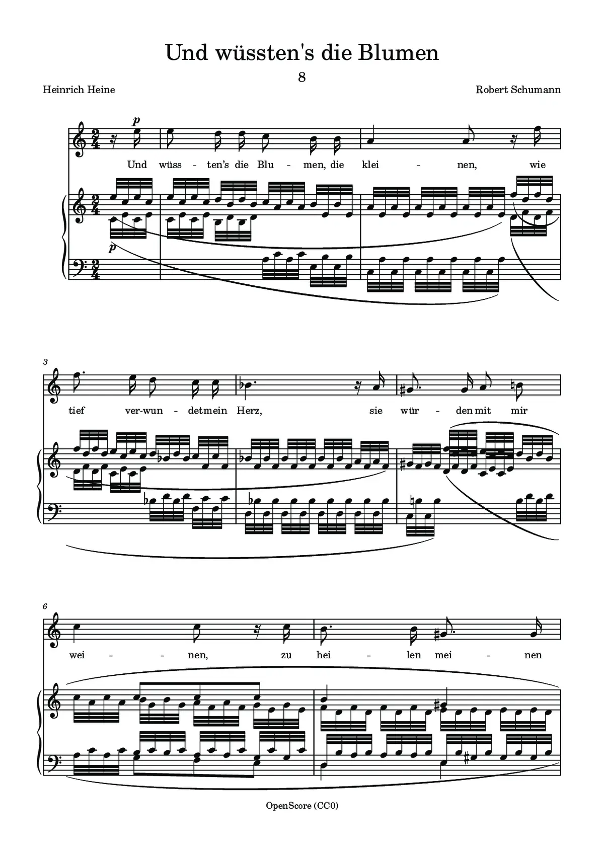 Und wüssten’s die Blumen - Page 1