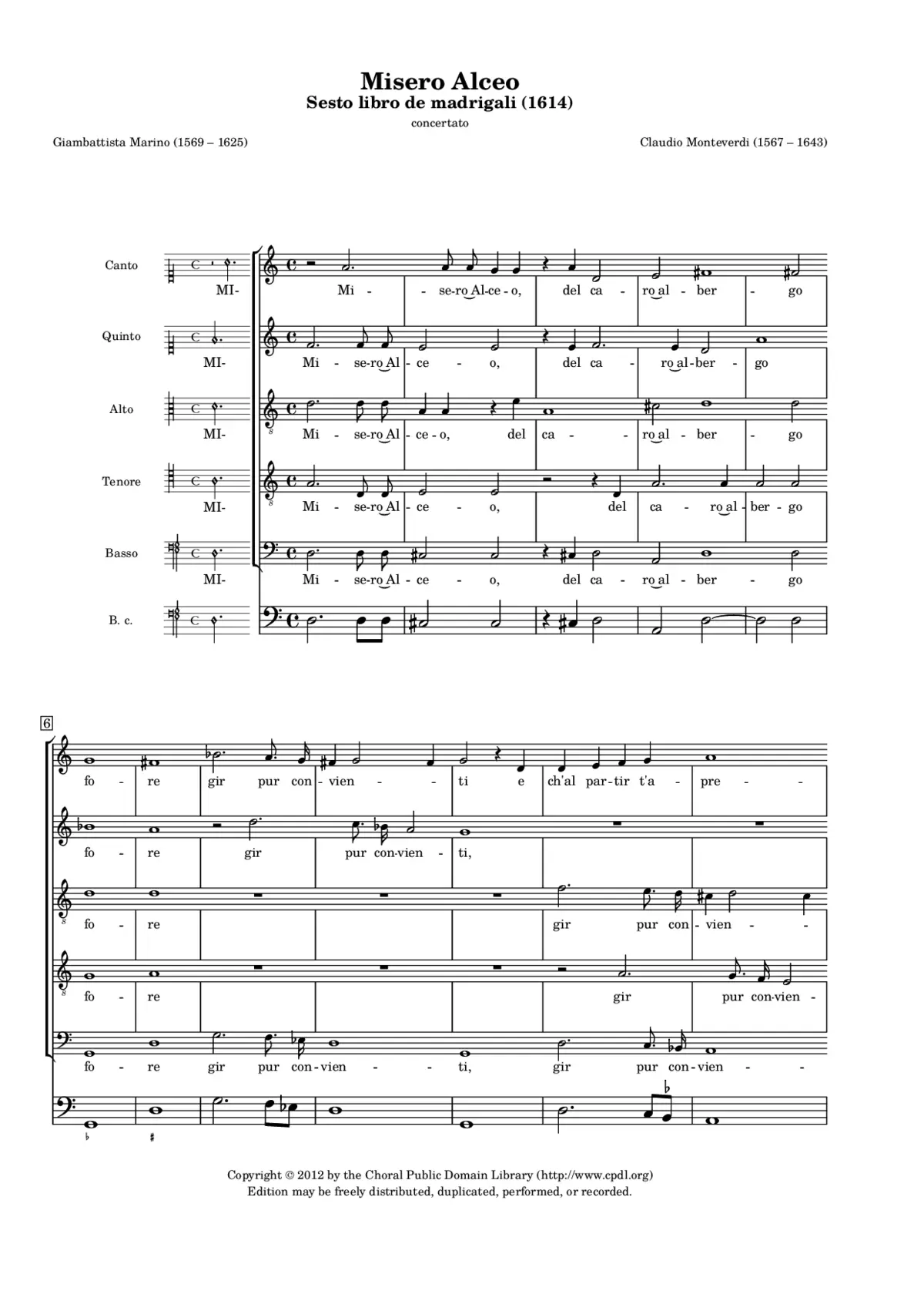Misero Alceo - Page 1