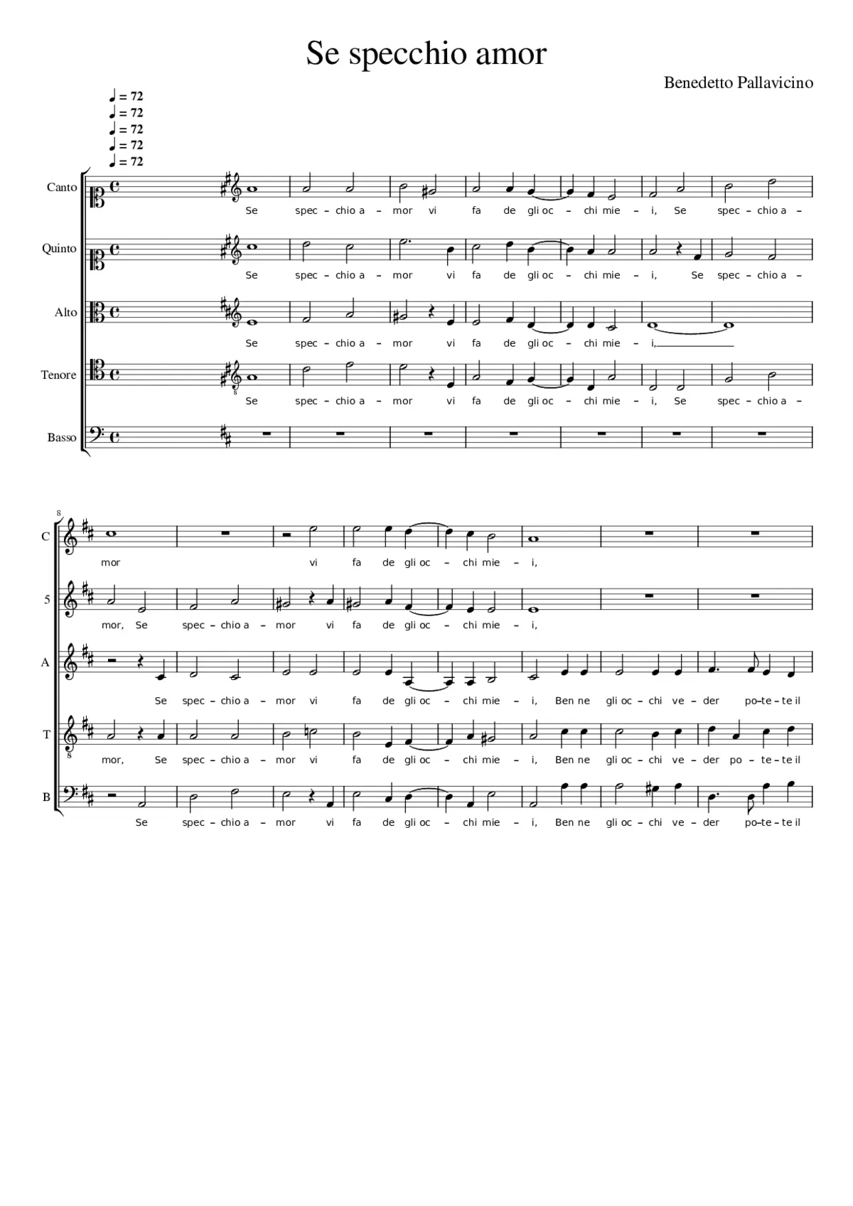 Se specchio amor - Page 1