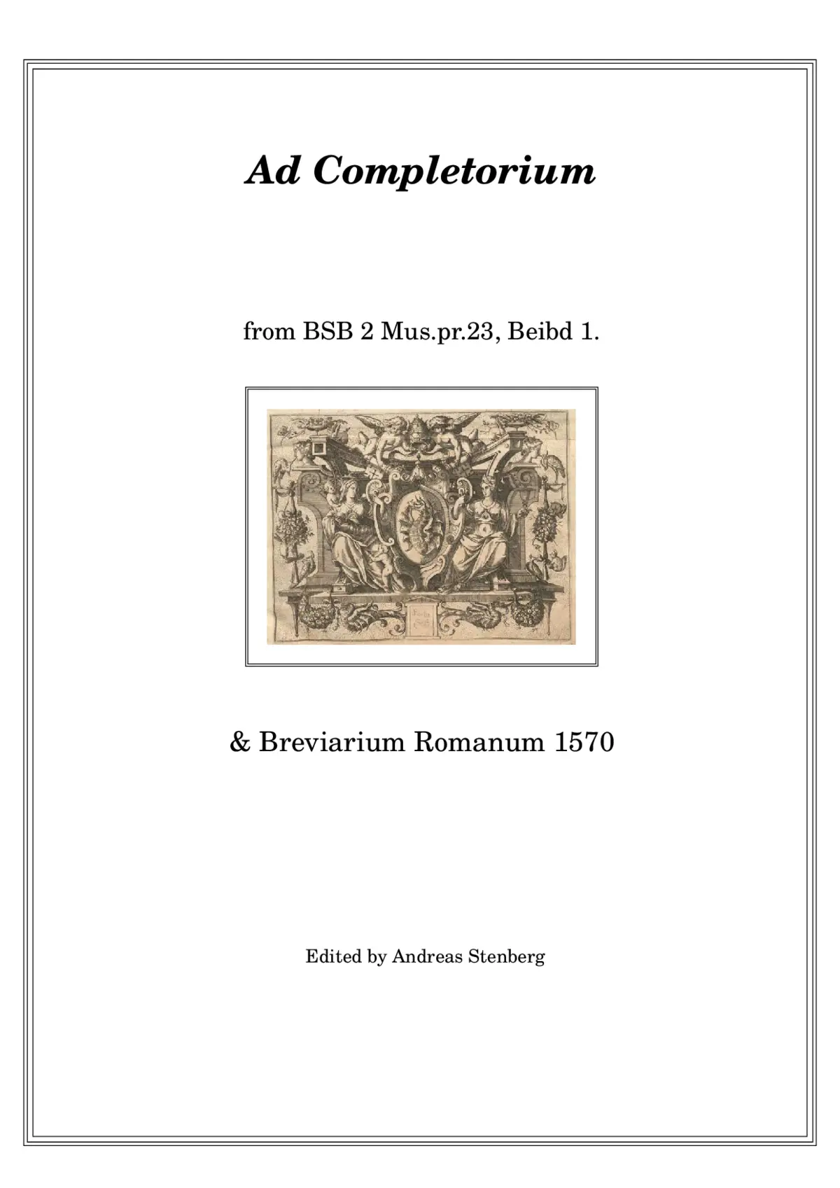 Completorium - Page 1