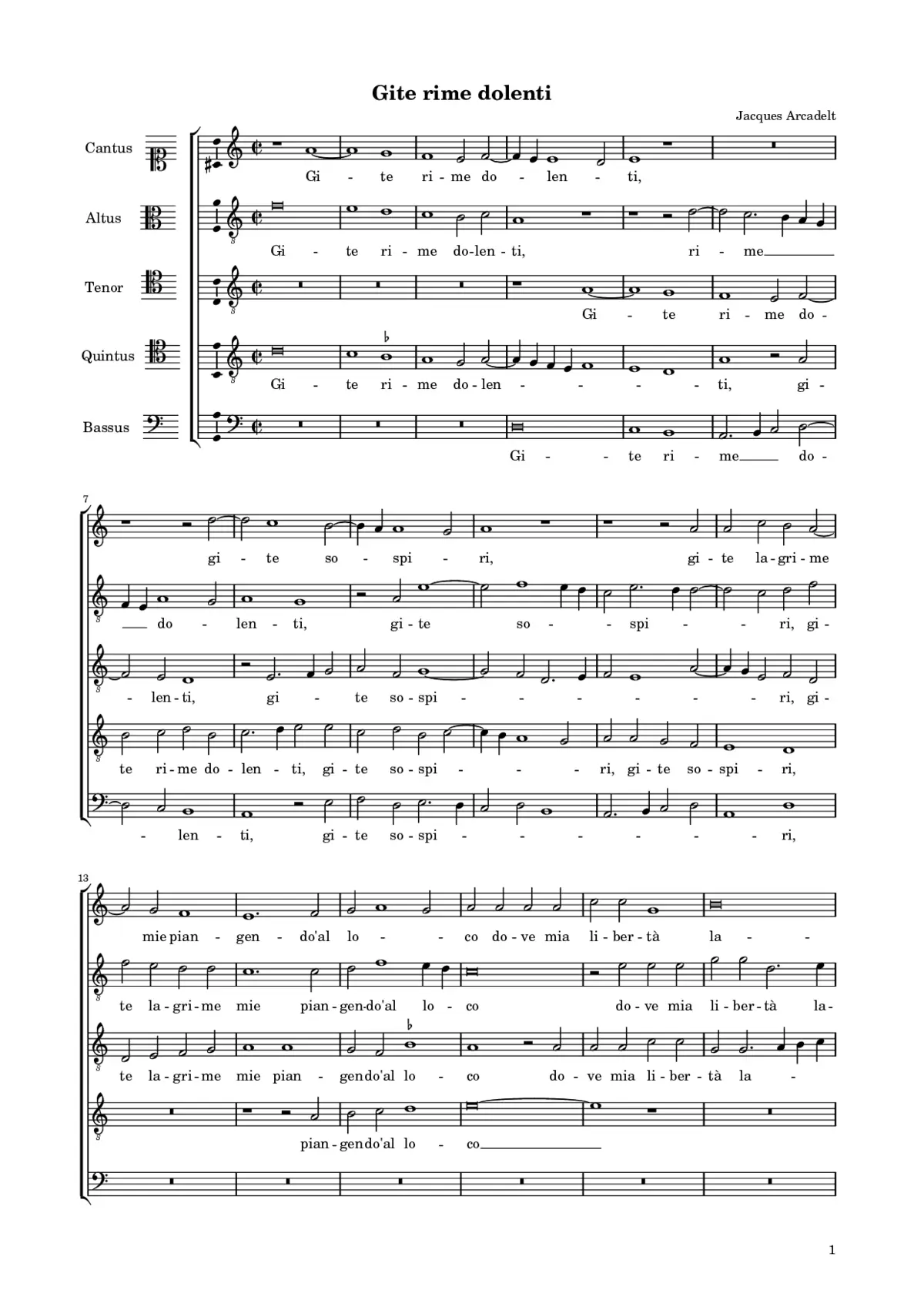 Gite rime dolenti - Page 1
