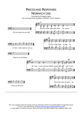 Preces and Responses (Norwich Use)