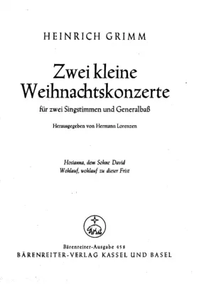2 kleine Weihnachtskonzerte