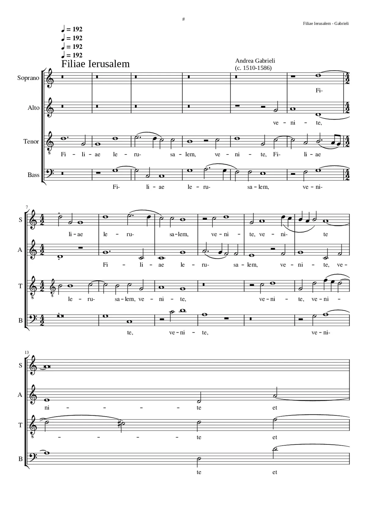 Filiae Jerusalem - Page 1