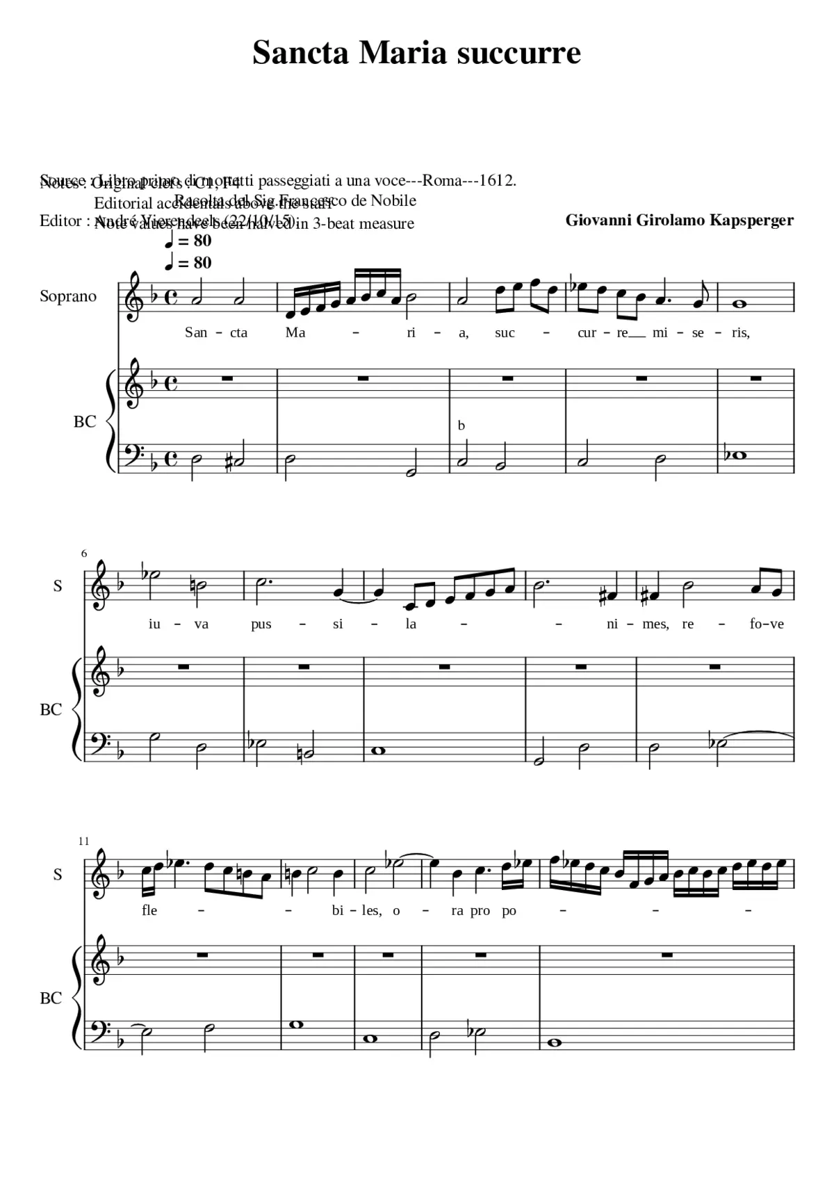 Sancta Maria succurre miseris - Page 1