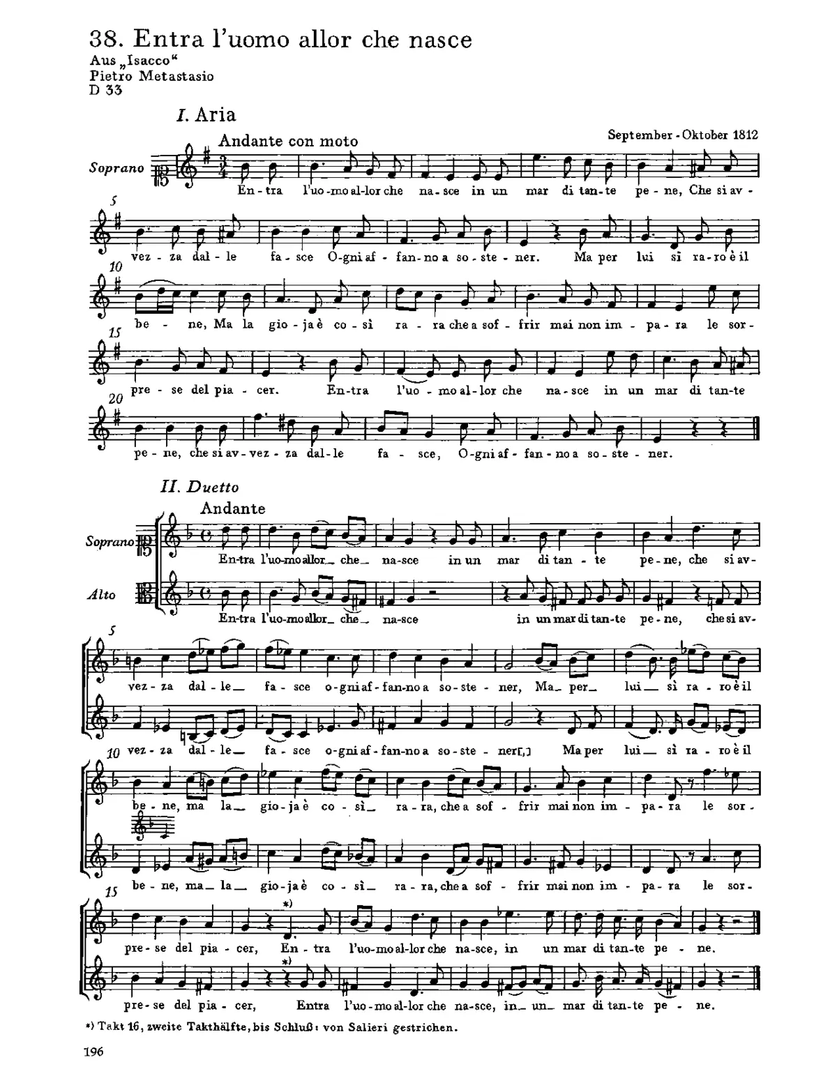 Entra l'uomo allor che nasce, ''Aria di Abramo'' - Page 1
