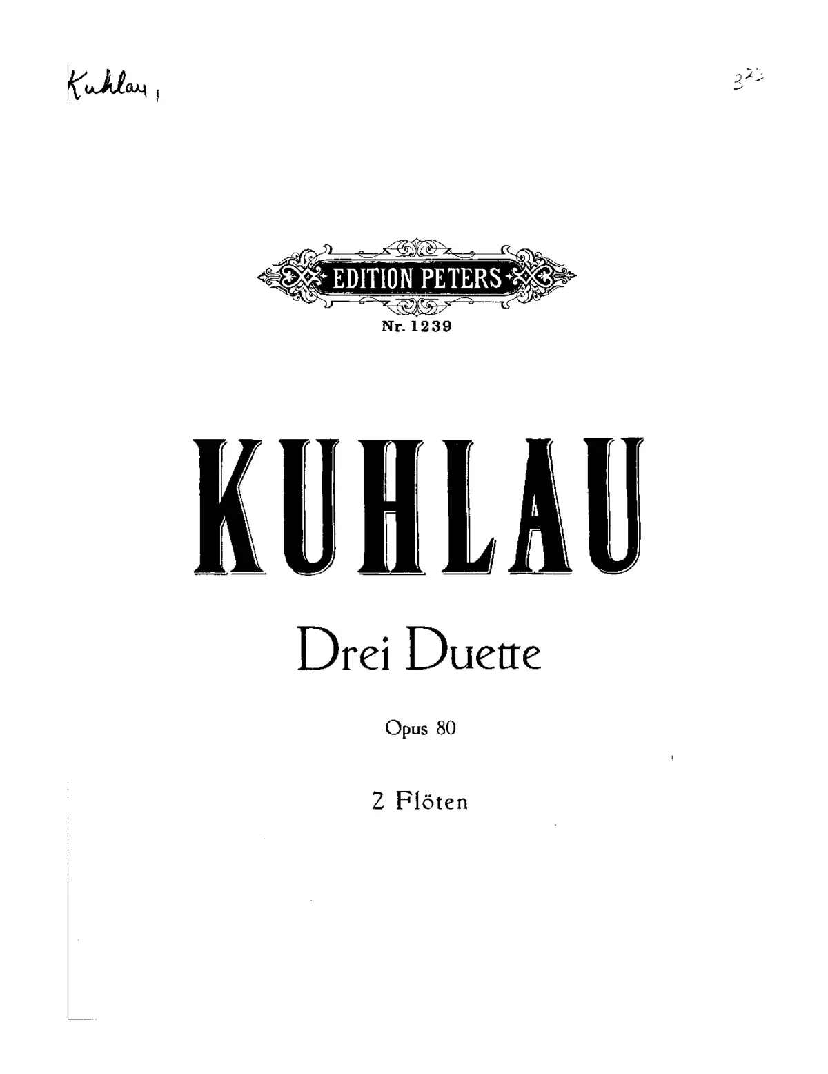 3 Duos for 2 Flutes - Page 1