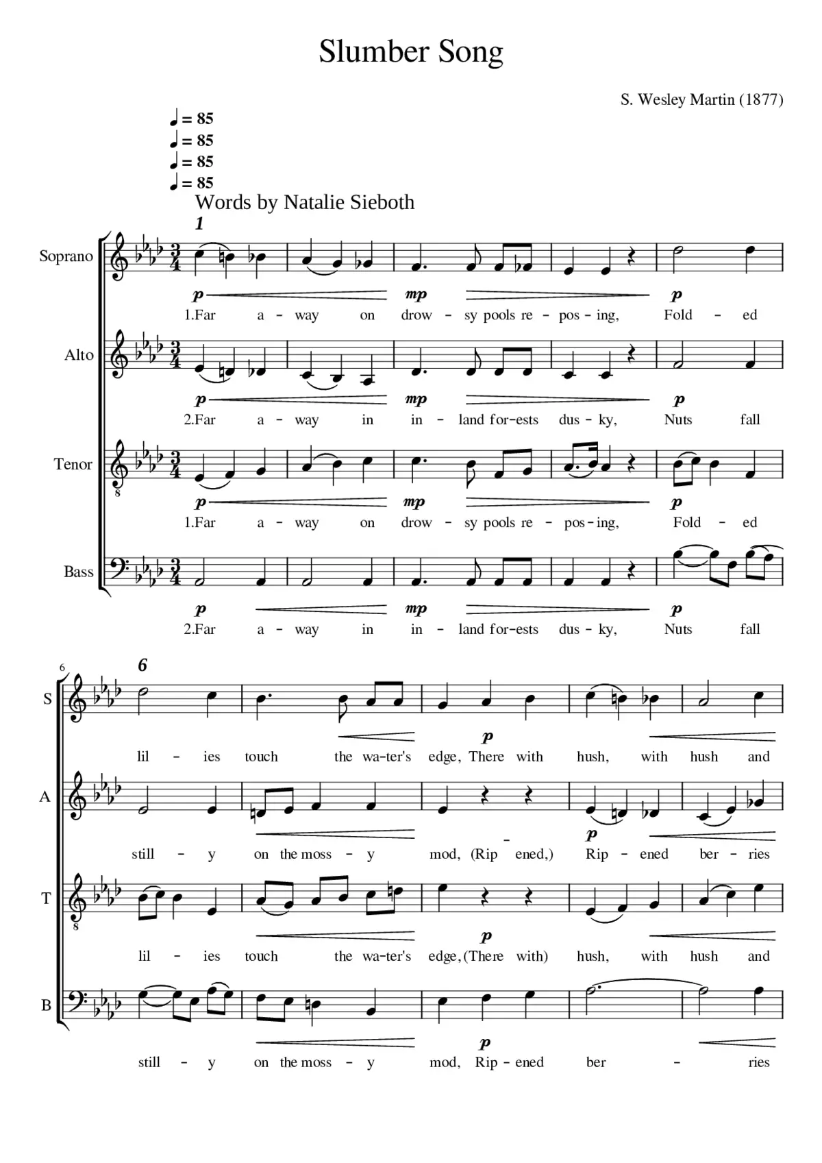 Slumber Song - Page 1