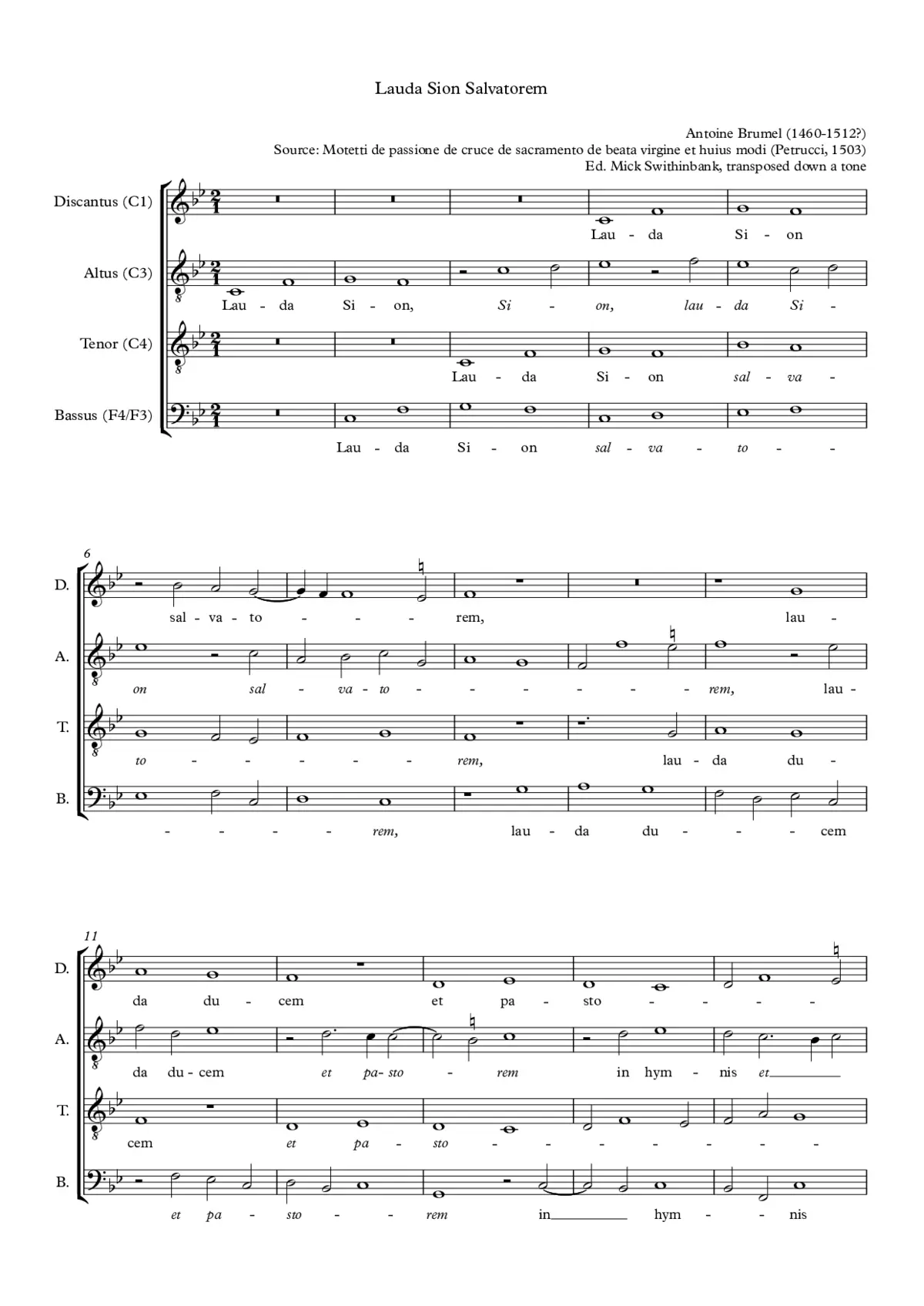 Lauda Sion salvatorem - Page 1
