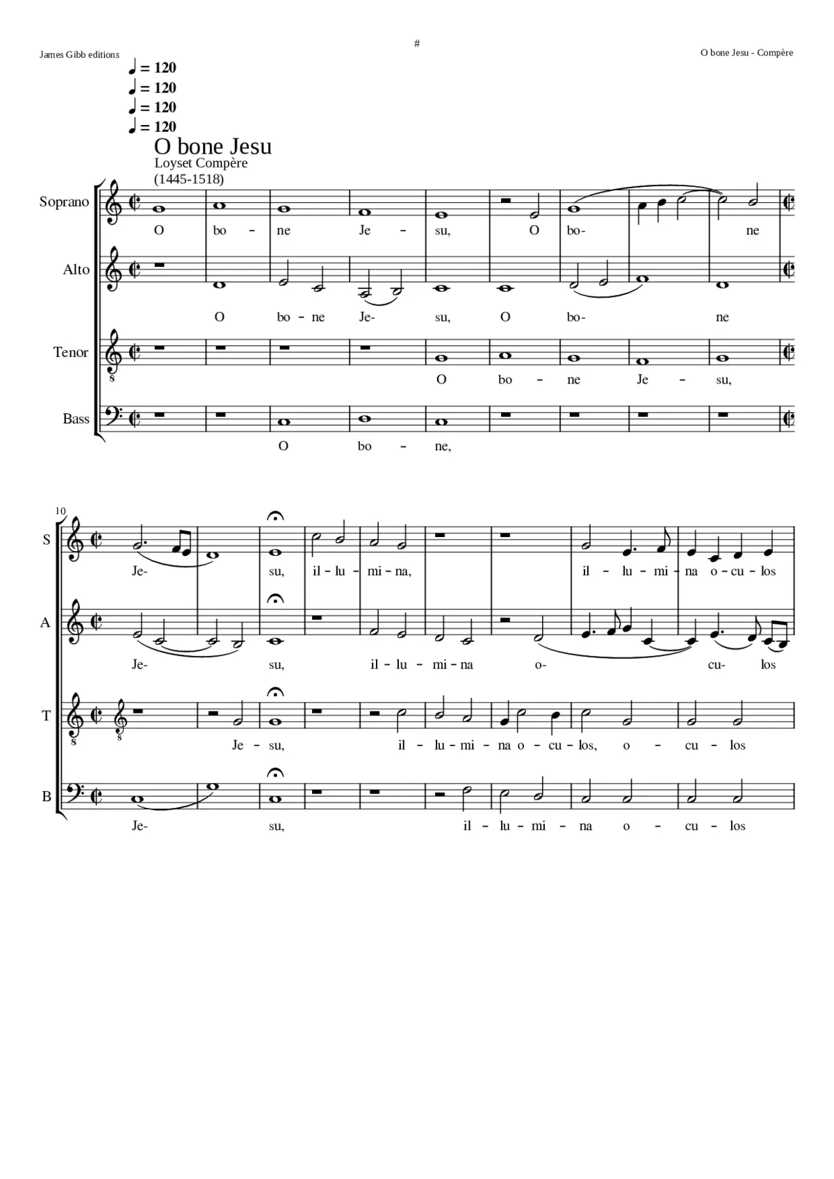 O bone Jesu - Page 1