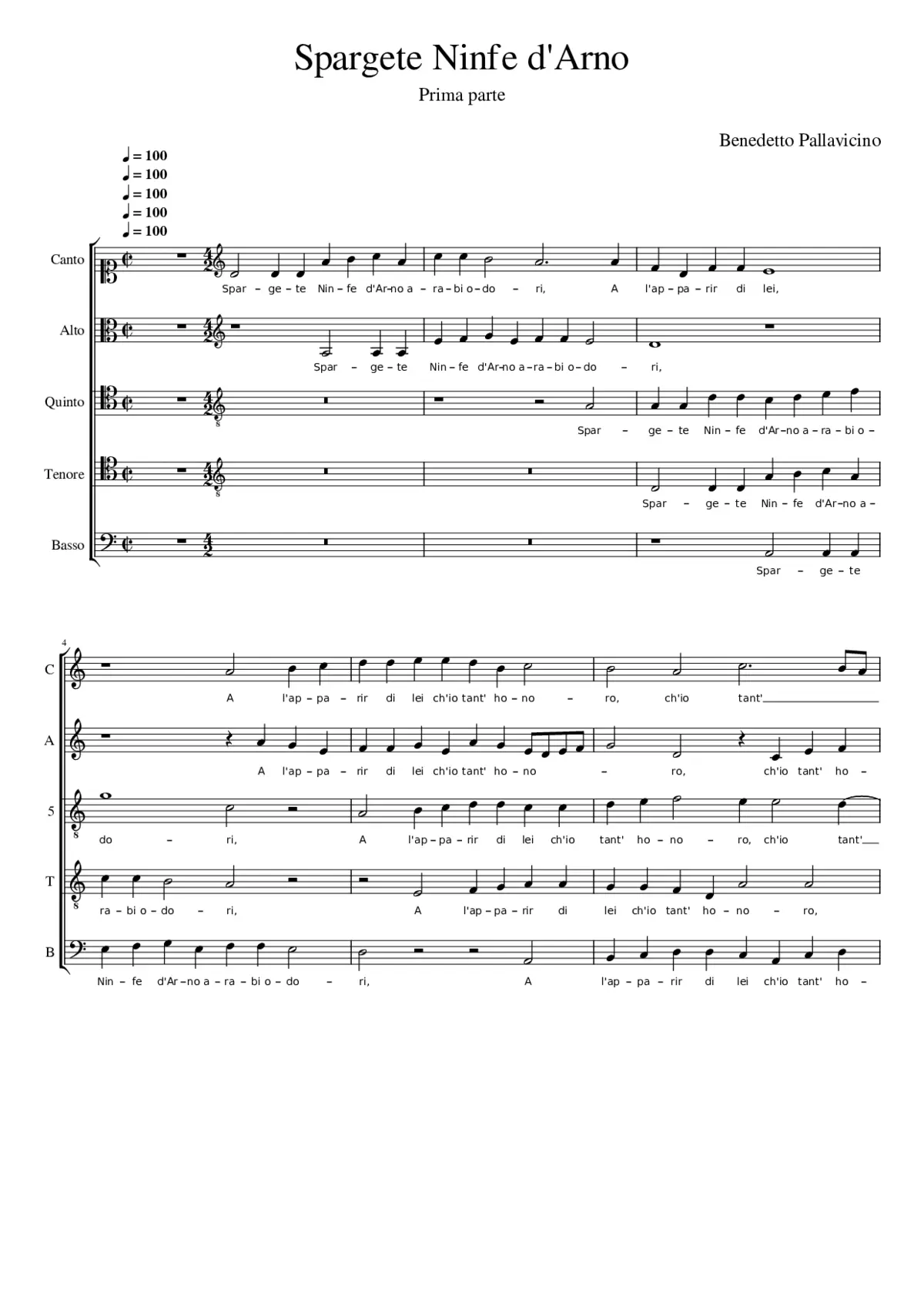 Spargete Ninfe d'Arno - Page 1