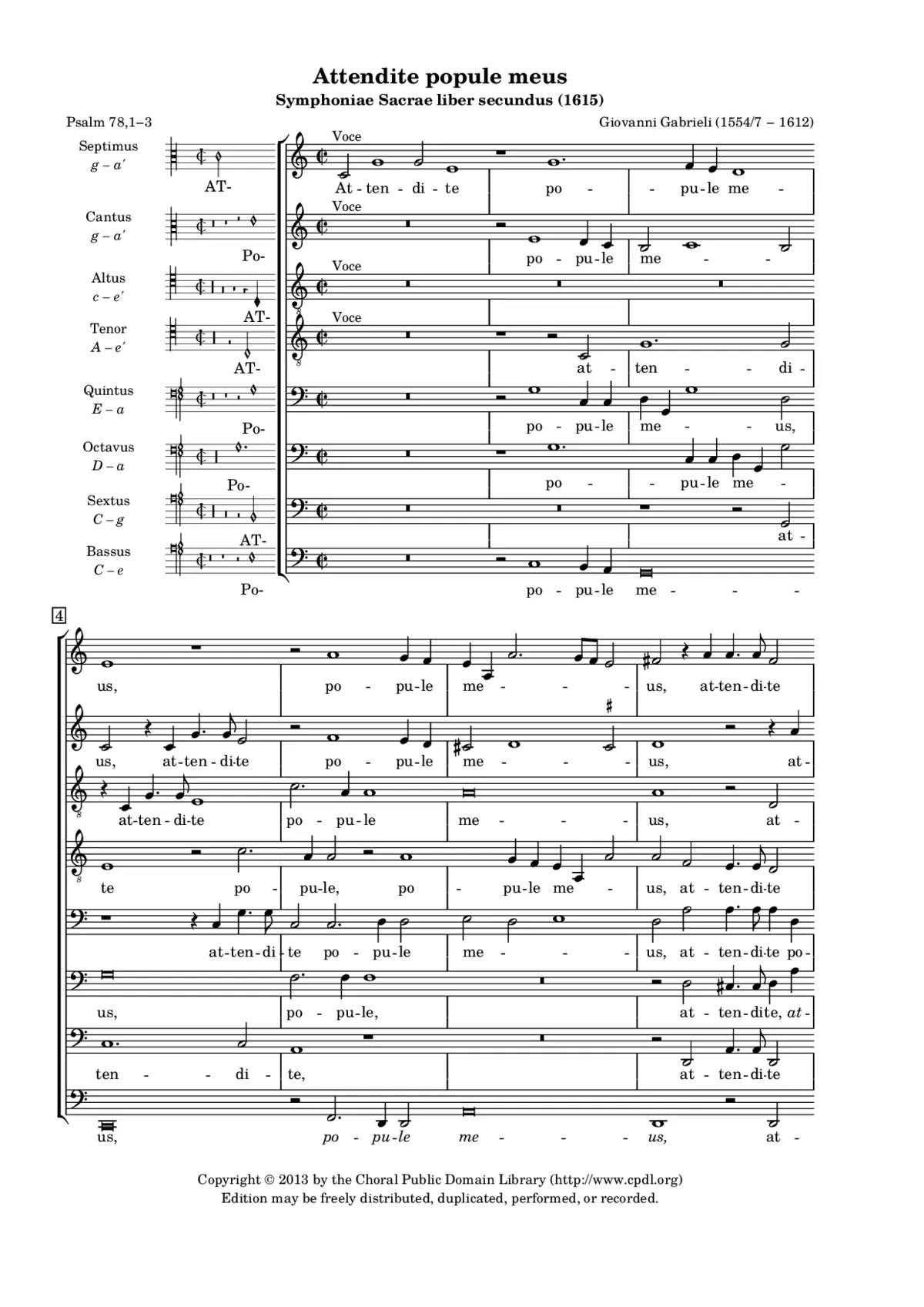 Attendite, popule meus - Page 1