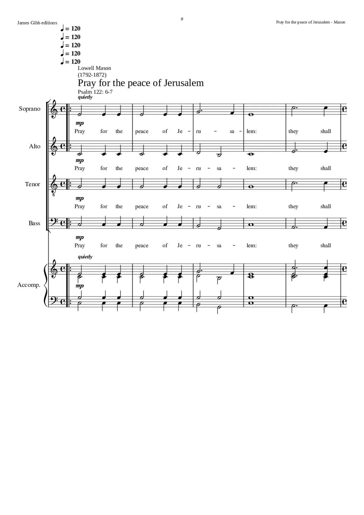 Pray for the peace of Jerusalem - Page 1