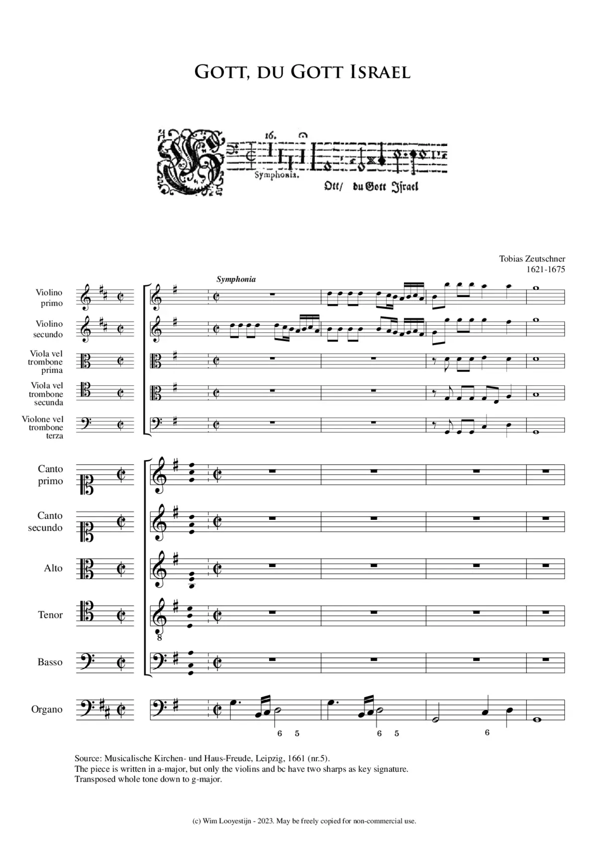 Gott, du Gott Israel - Page 1