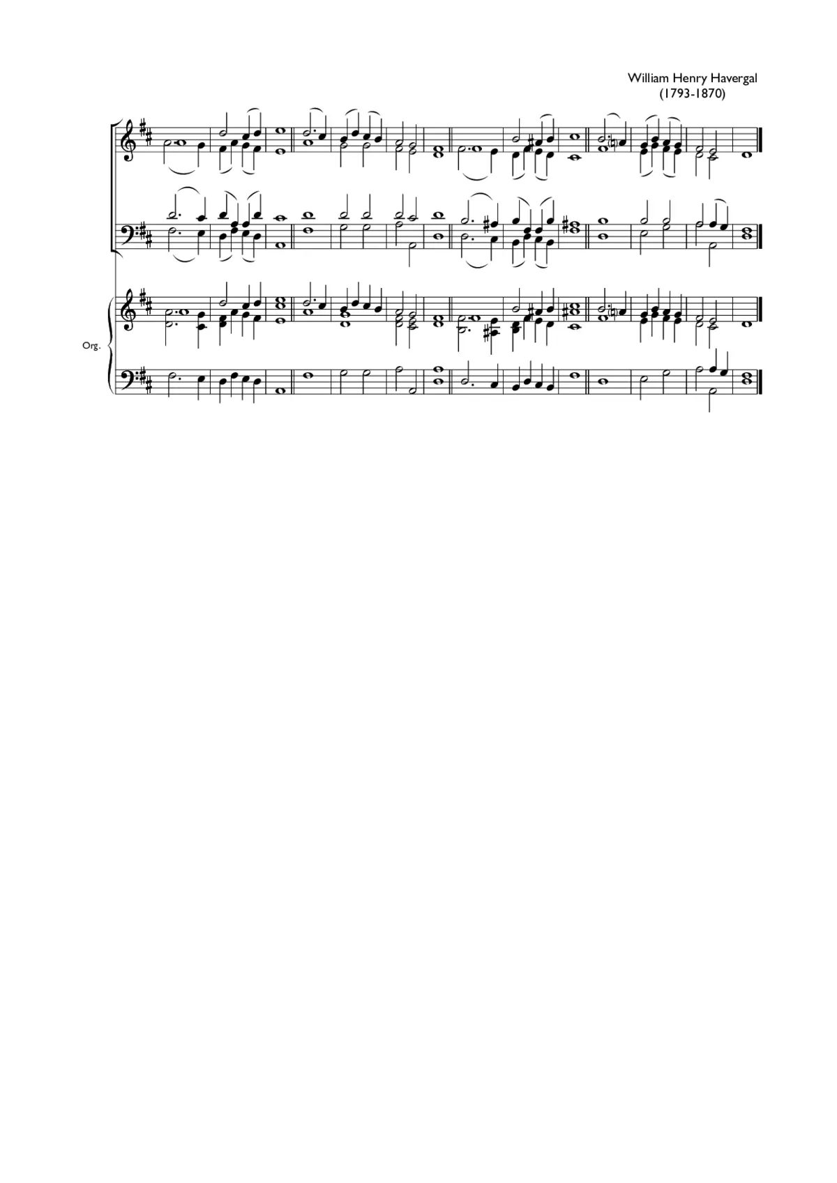 Double chant in D major VIII - Page 1