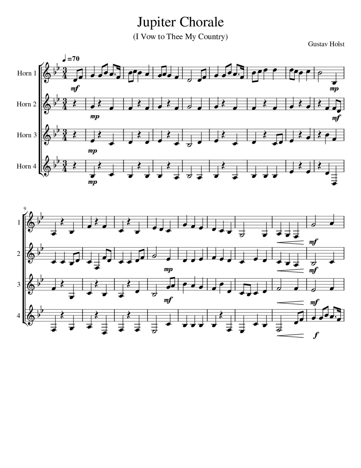 The Planets Op.32 - Page 1