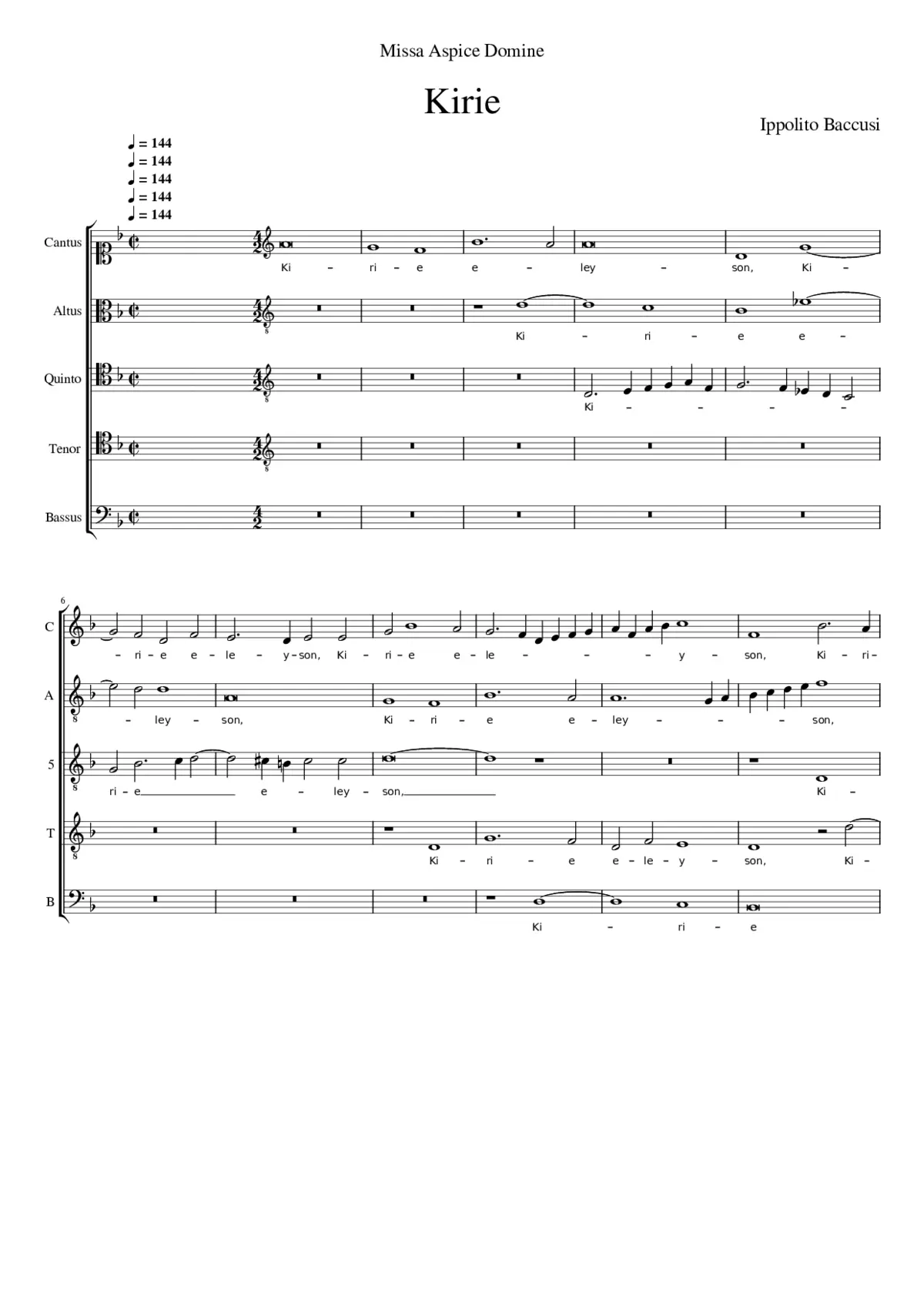 Missa Aspice Domine - Page 1