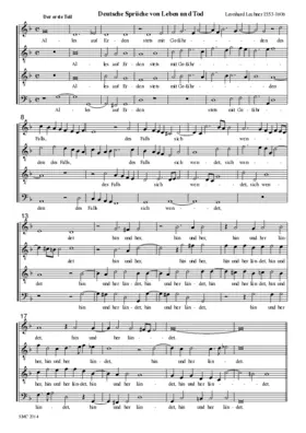 Deutsche Sprüche von Leben und Tod