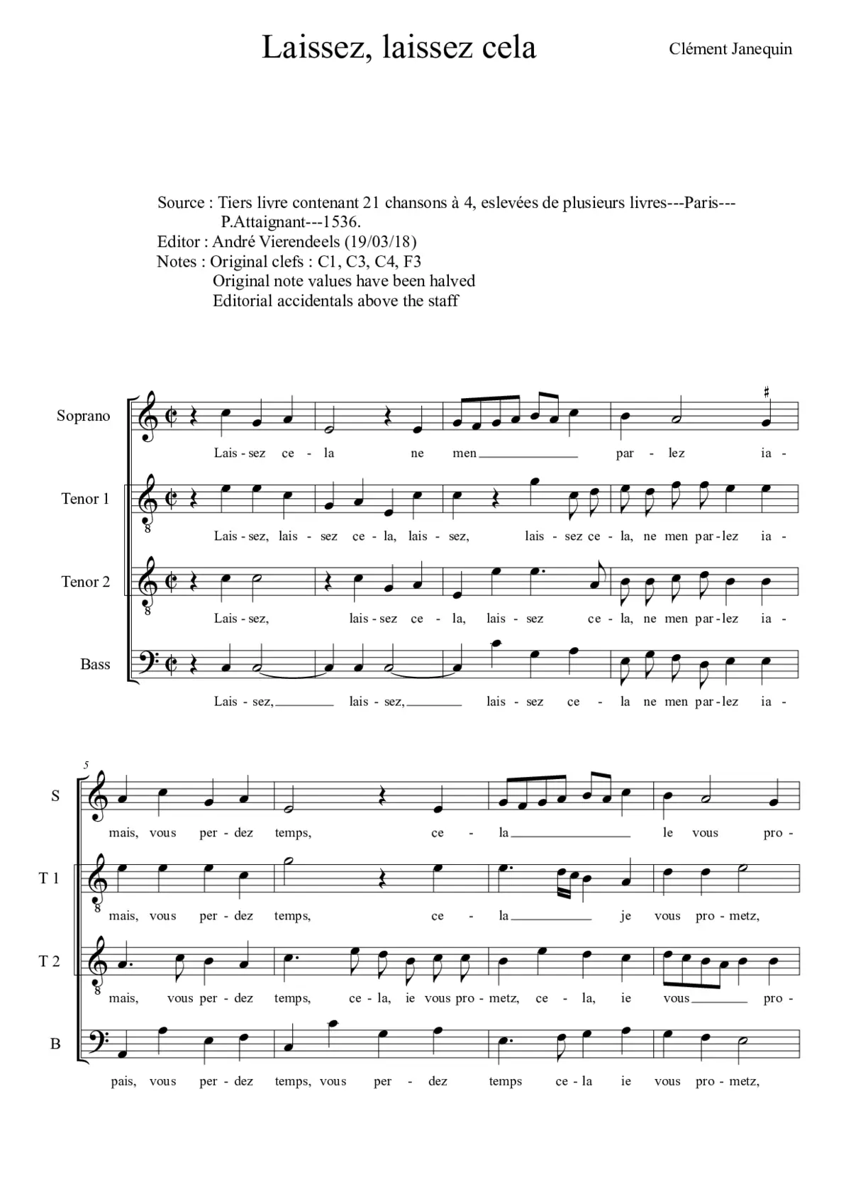 Laissez, laissez cela - Page 1