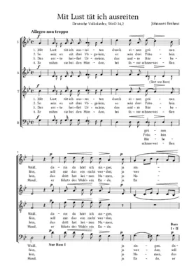 Mit Lust tät ich ausreiten, WoO 34,2