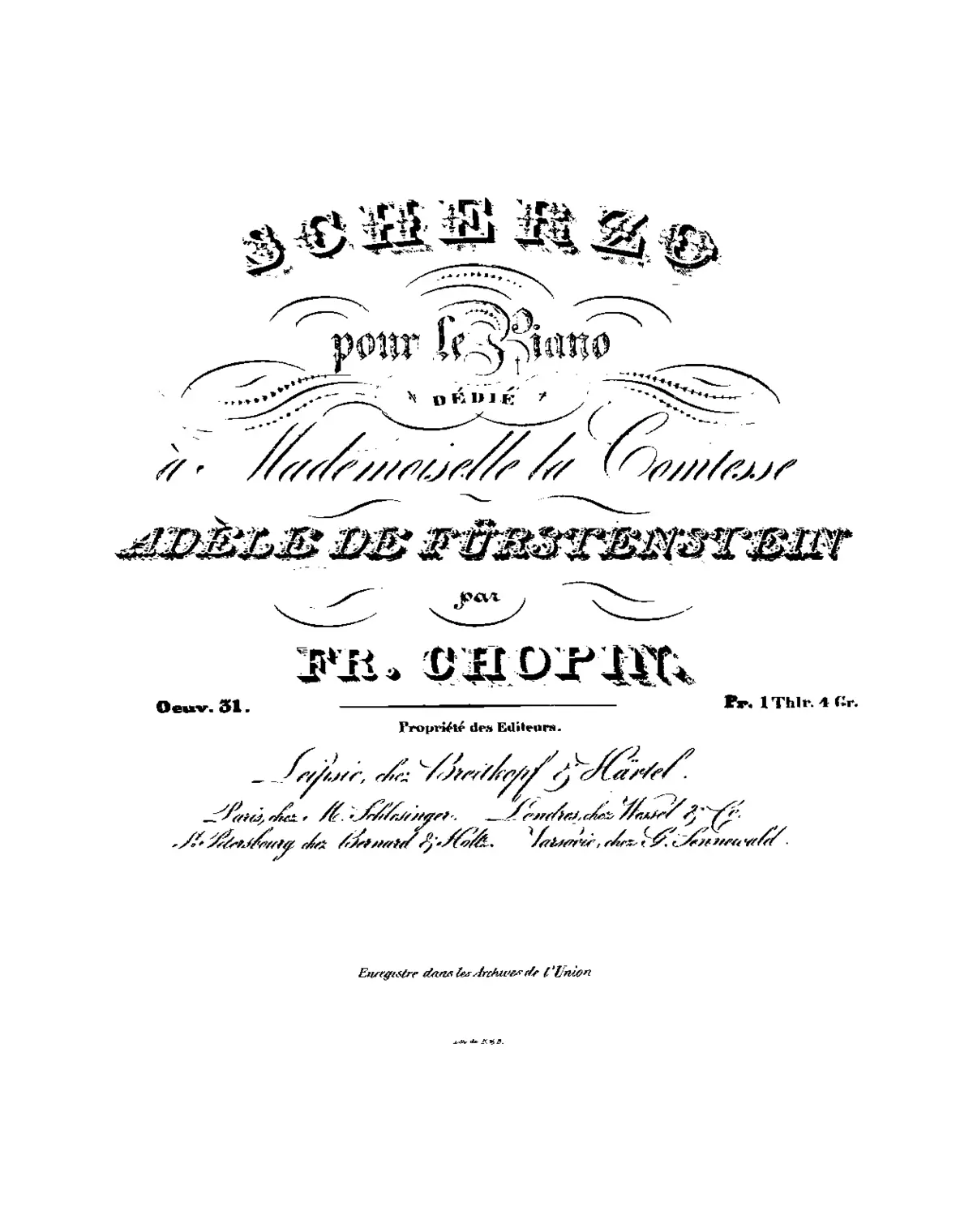 Scherzo No.2 - Page 1