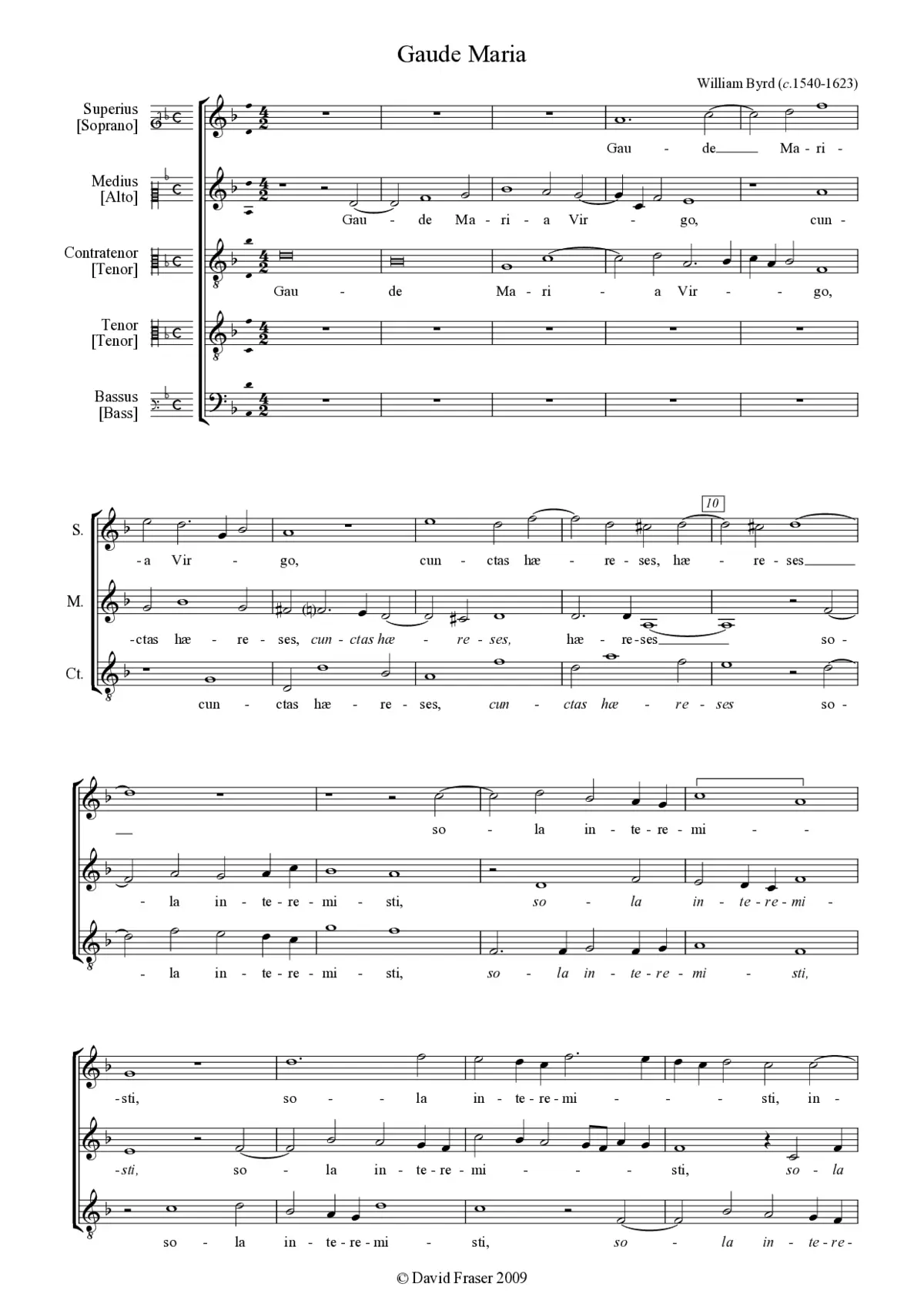 Gaude Maria - Page 1