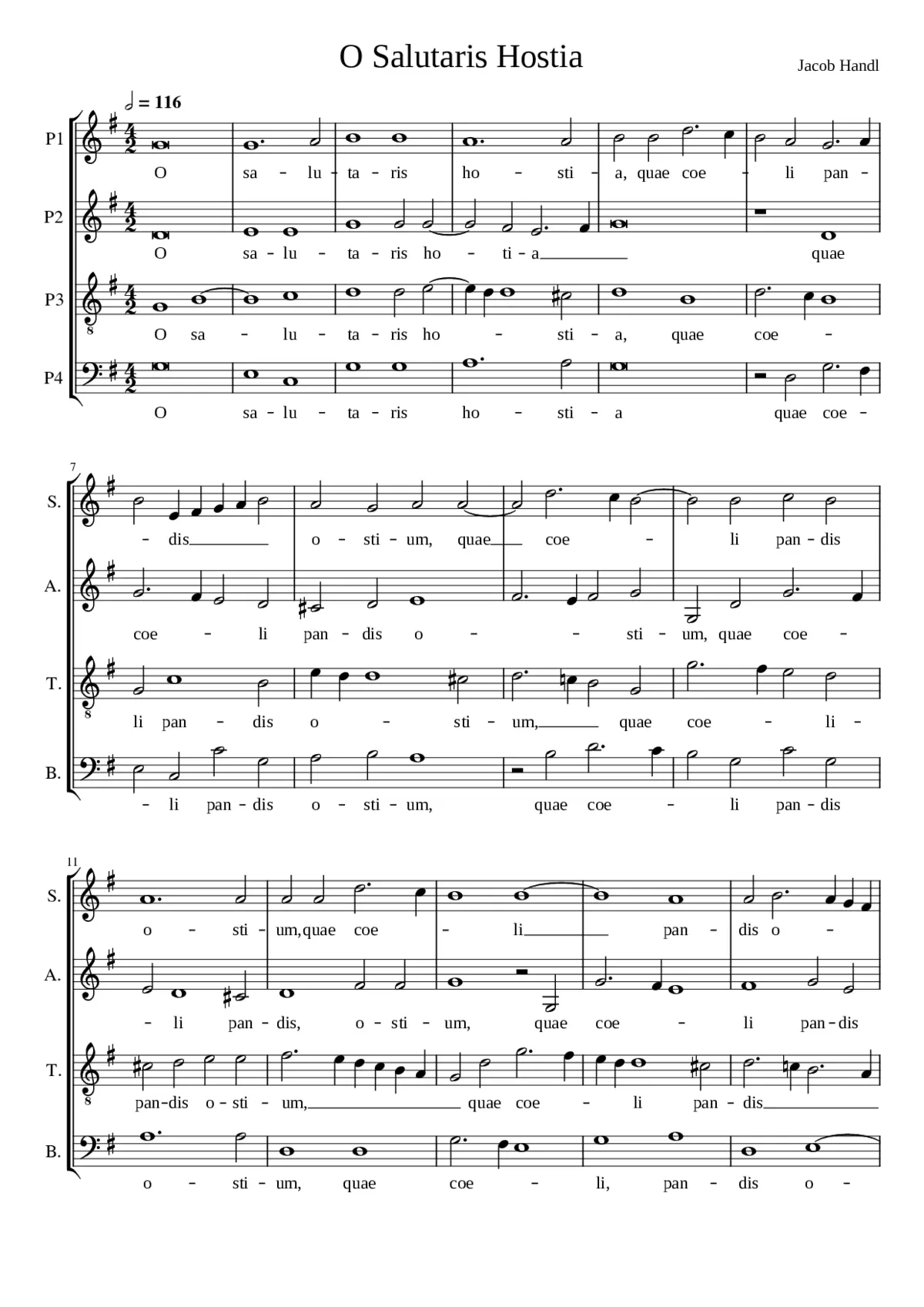 O salutaris - Page 1