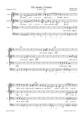 Thy beauty, O Israel