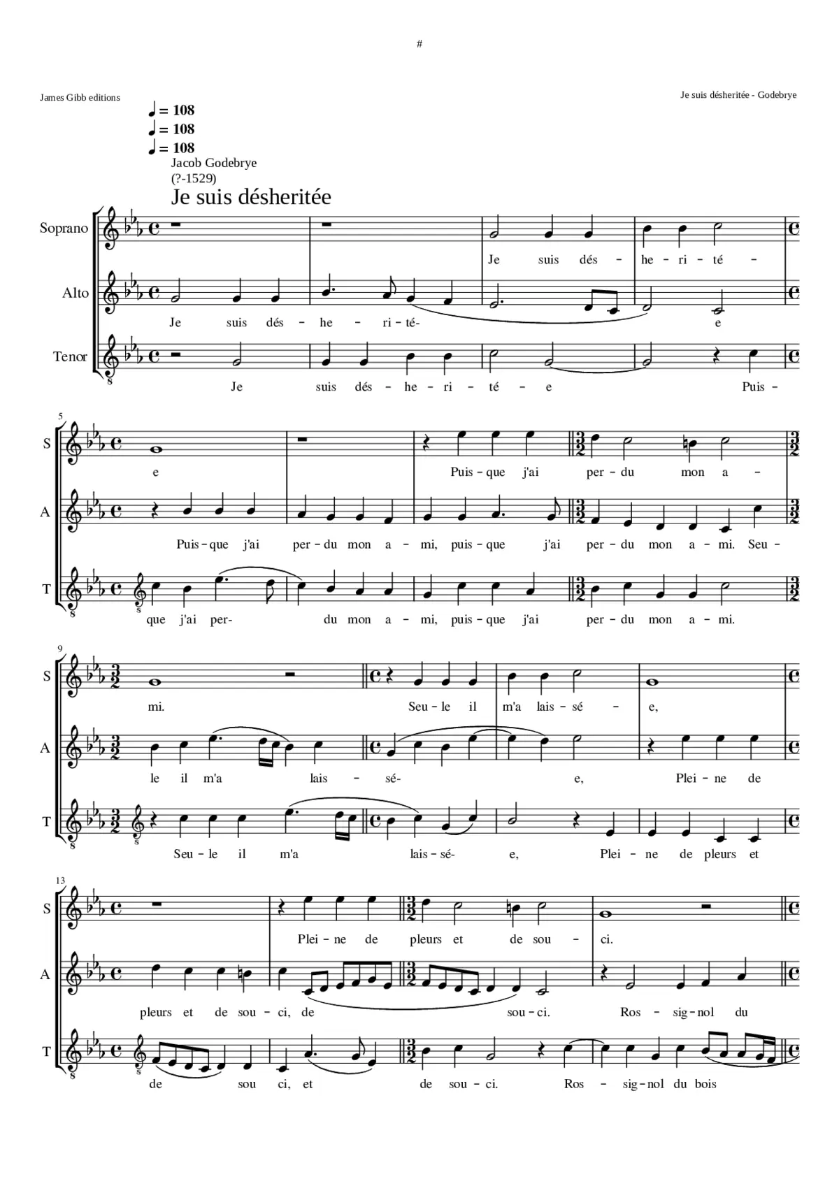 Je suis déshéritée - Page 1