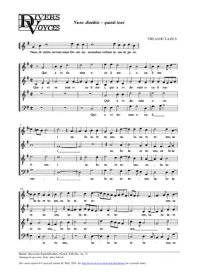 Nunc dimittis (quinti toni)