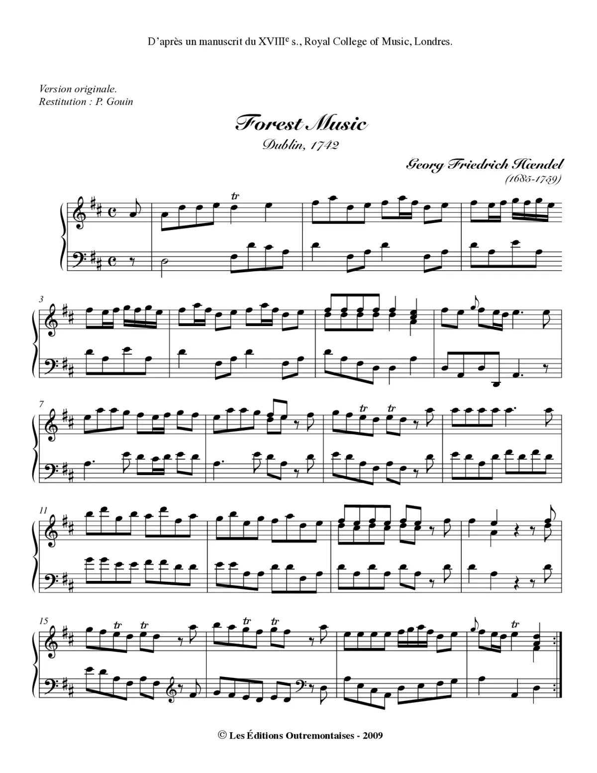 Forest Music - Page 1