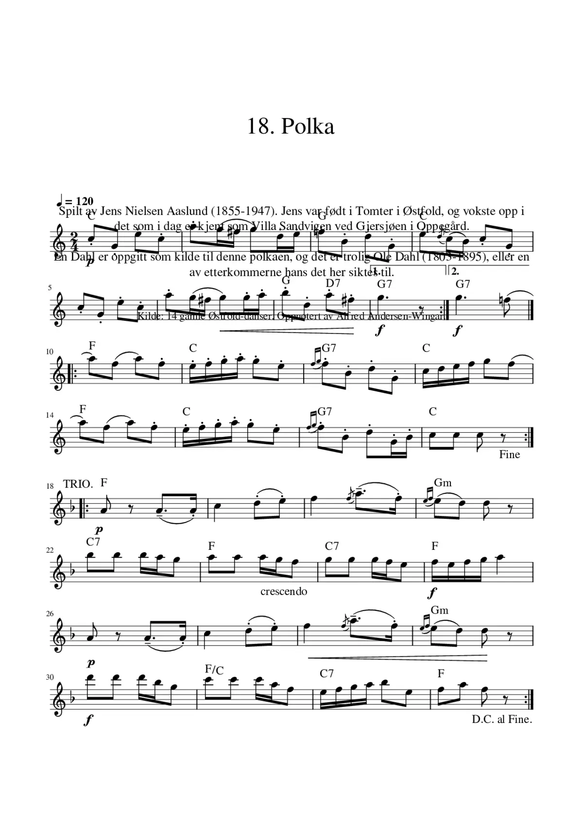 18. Polka etter Dahl - Page 1