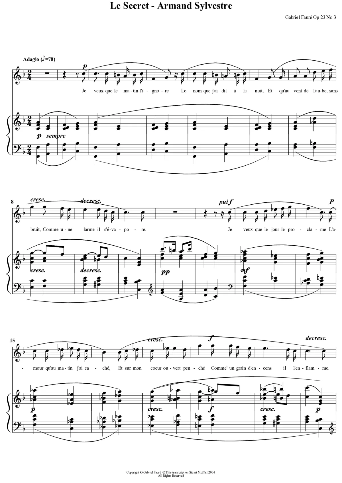 Le Secret - Page 1