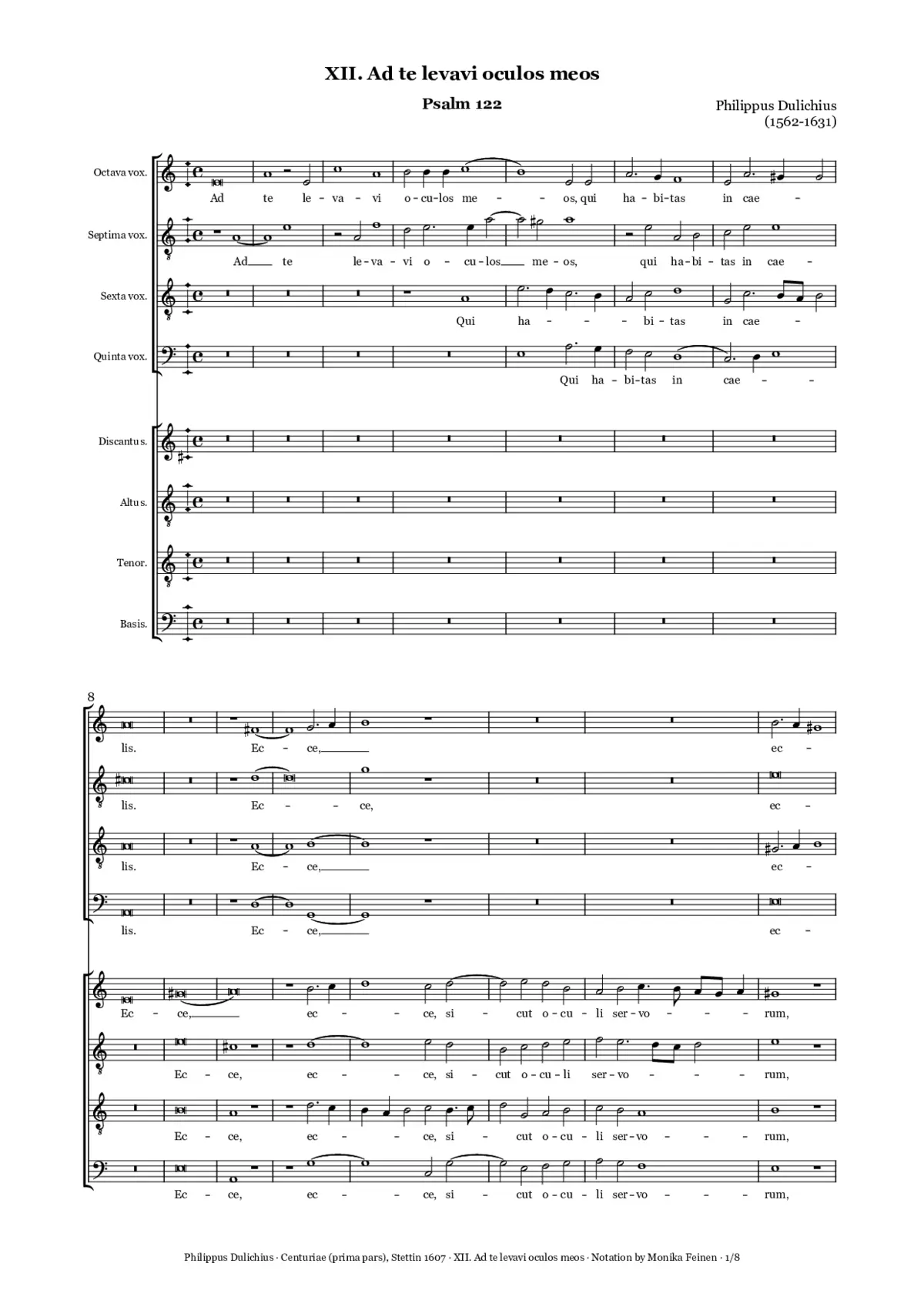 Ad te levavi oculos meos - Page 1