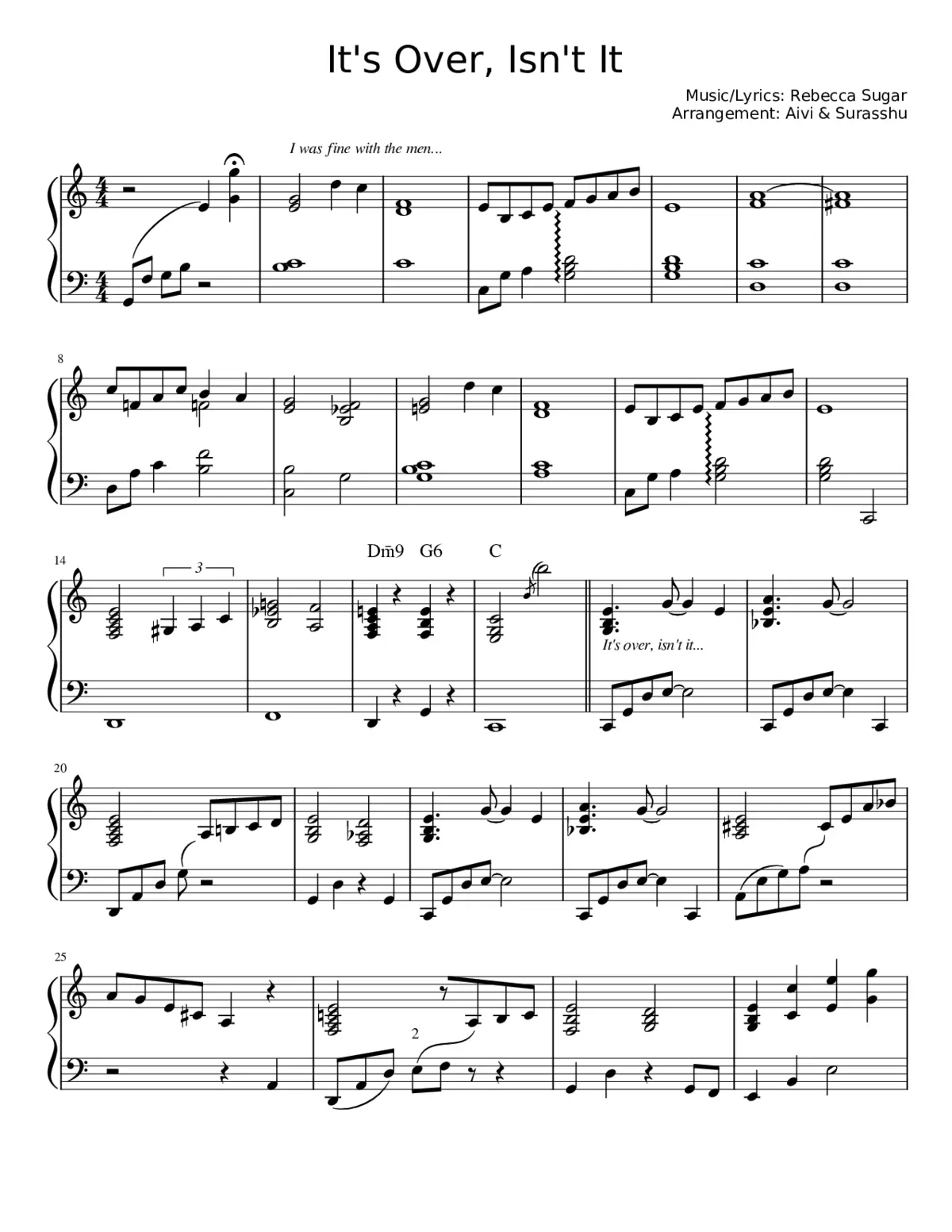 It's Over Isn't It? - Page 1