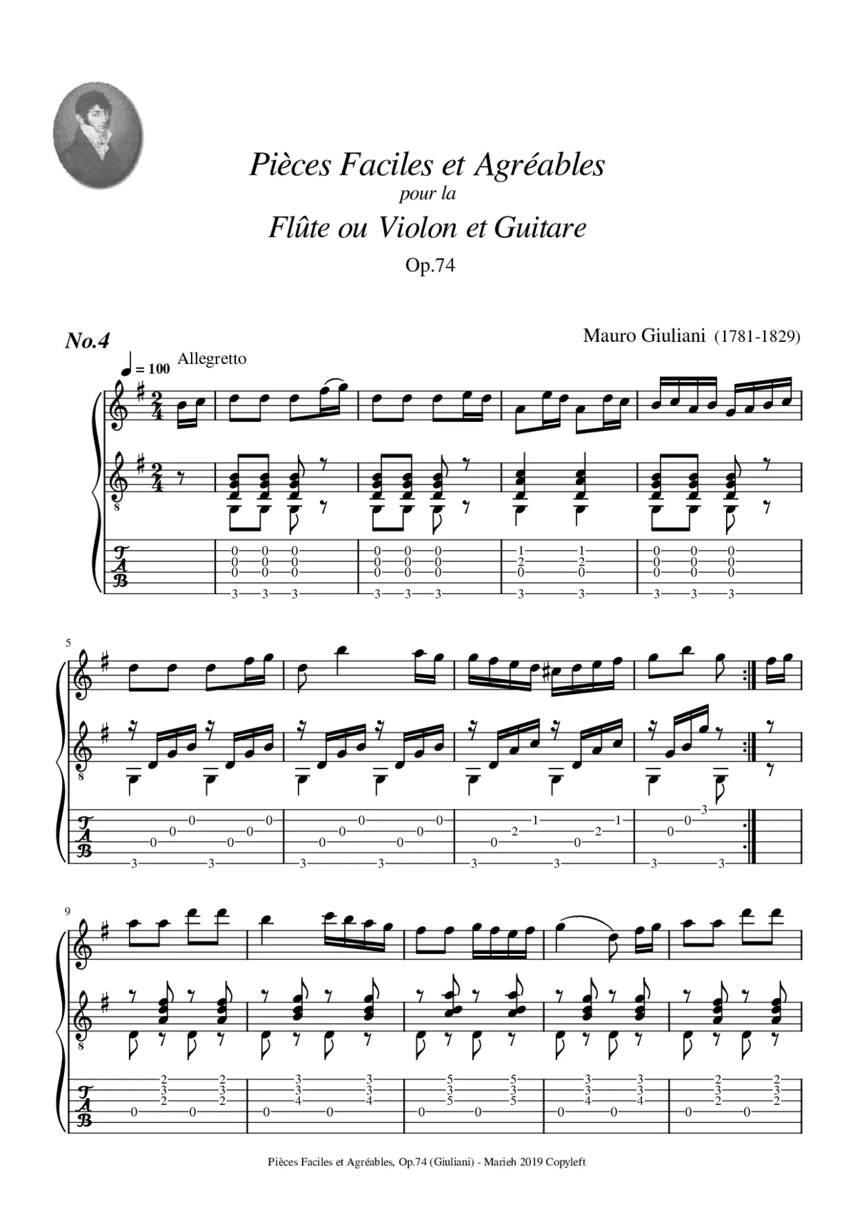 16 Pièces faciles et agréables Op.74 - Page 1