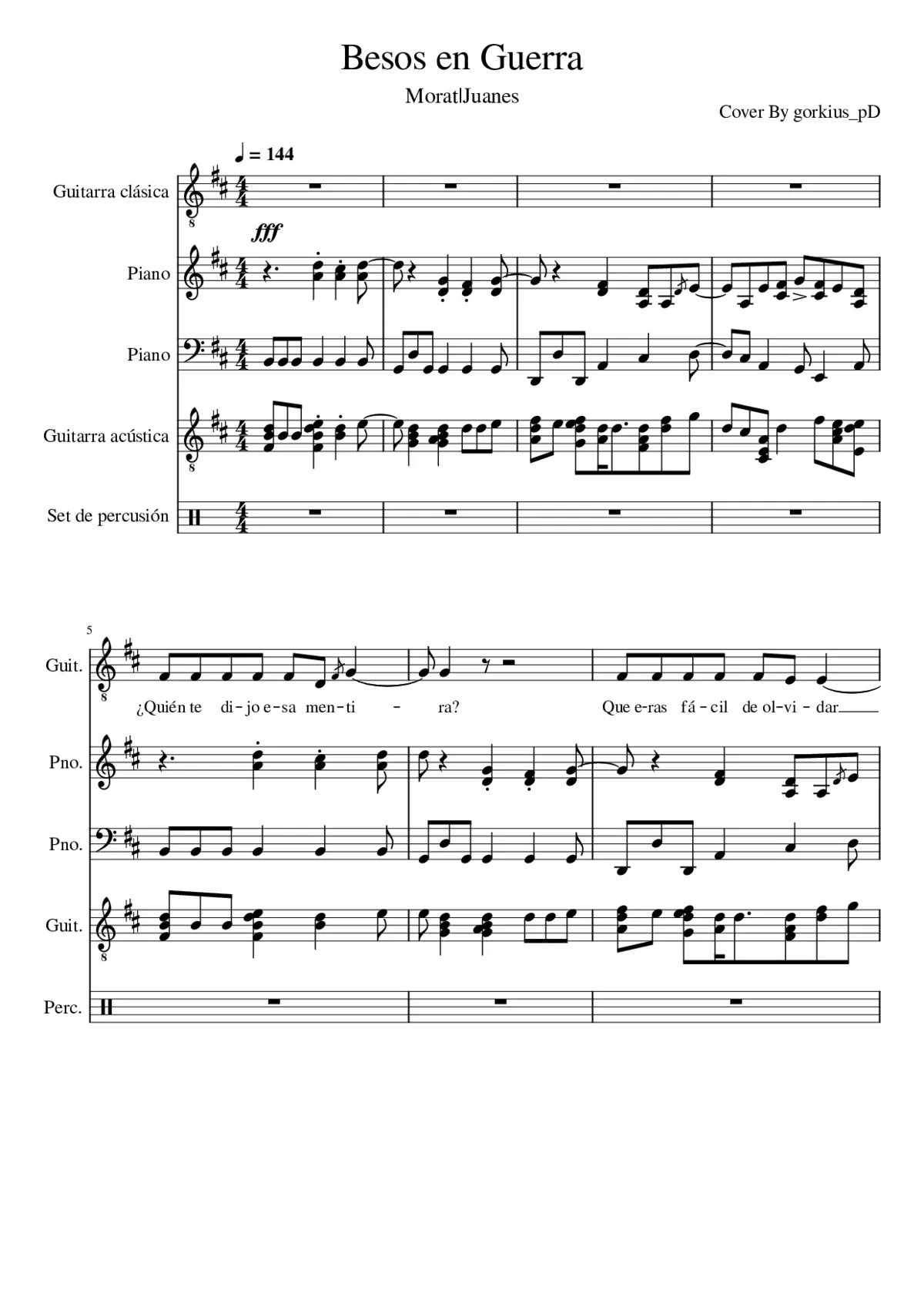 besos en guerra - Page 1