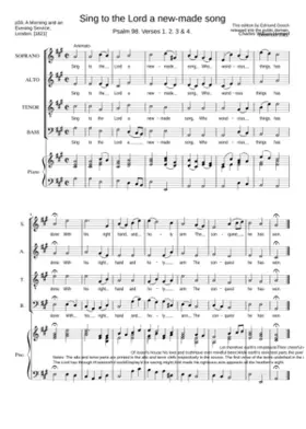 Sing to the Lord a new-made song